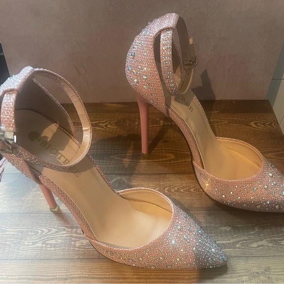 Pink Rhinestone Heels - Picture 4 of 6